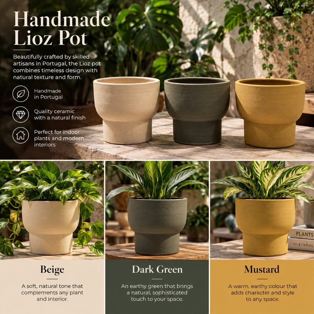 Handmade Lioz Pot 16cm