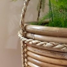 Load image into Gallery viewer, Basket Hanging Rattan Grey
